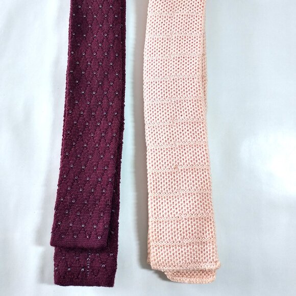 NWOT Knit Skinny Ties - Picture 1 of 2
